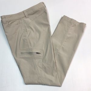 Eddie Bauer Women’s Beige Lightweight Hiking Pant. Sz 4